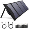 DOIT Potable Solar Panel, 80W Foldable Solar Charger with DC Output for Power Station Generator Camping RV Monocrystalline Cell Phones Tablets Laptop Camera