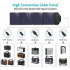 DOIT Potable Solar Panel, 80W Foldable Solar Charger with DC Output for Power Station Generator Camping RV Monocrystalline Cell Phones Tablets Laptop Camera